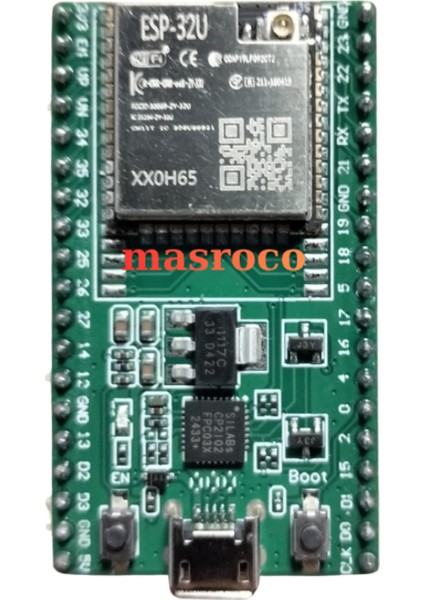 32-WROOM-32U Wifi Bluetooth Geliştirme Modülü (Yeşil)+Hediye Setli
