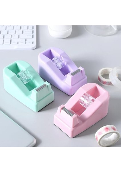 Mini Yapışkan Bant Rulo Kesme Aleti, Doldurulabilir 18X20 mm Ev Okul Ofisi Için Sarma Bandı Mavi modelleri