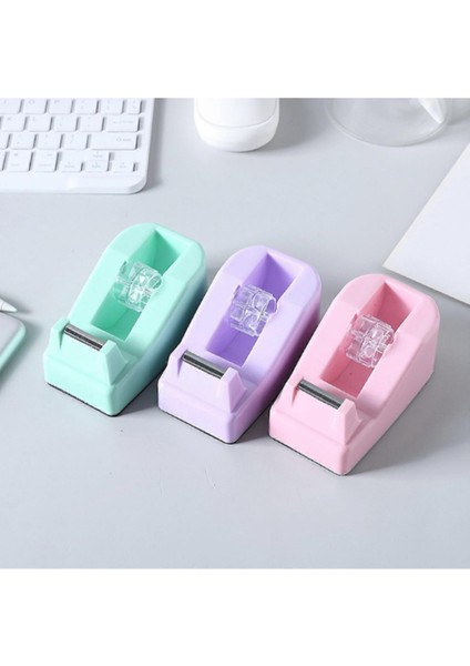 Mini Yapışkan Bant Rulo Kesme Aleti, Doldurulabilir 18X20 mm Ev Okul Ofisi Için Sarma Bandı Mavi