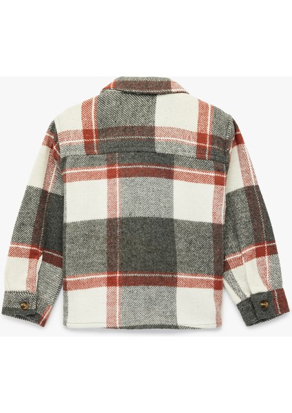 Uzun Kollu Cep Detaylı Yün Karışımlı Ekoseli Oduncu Gömlek fiyatları