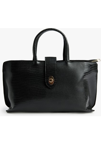 Timsah Derisi Görünümlü Saplı Askılı Omuz Çantası fiyatları