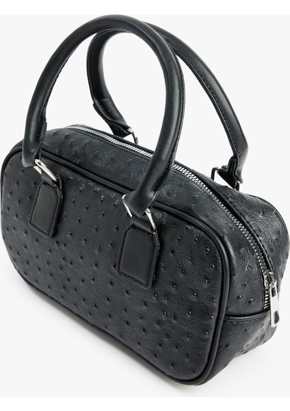 Suni Deri Fermuarlı Saplı Askılı Dokulu Çapraz Çanta fiyatları