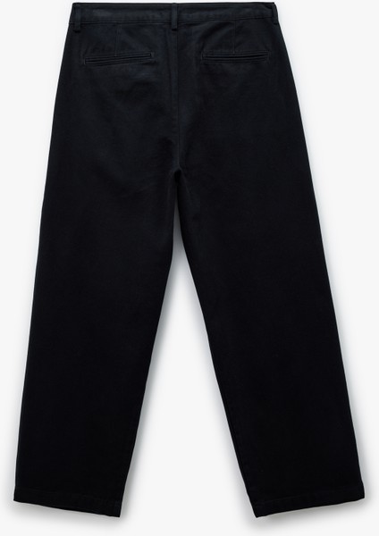 Pamuklu Cepli Düğmeli Pileli Rahat Kalıp Pantolon fiyatları