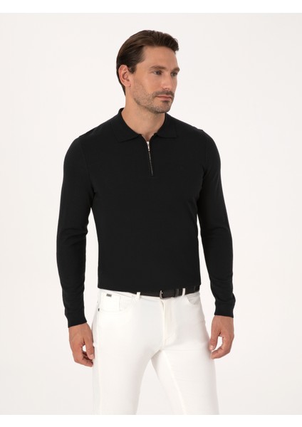 Erkek Siyah Regular Fit Basic Kazak 50318901-VR046 modelleri