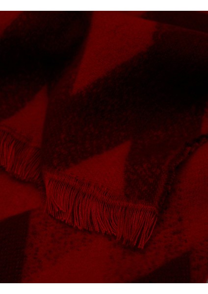 Geometrik Desenli Çok Renkli Ince Püsküllü Uzun Atkı modelleri