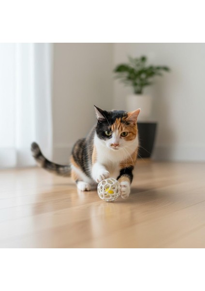 Kedi Oyuncak Topu – 2’li Set (Sarı Toplu – Dayanıklı – Sağlam Tasarım)