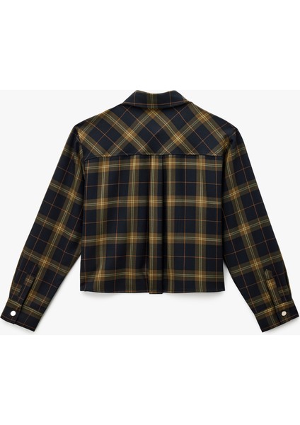 Regular Fit Cep Detaylı Uzun Kollu Ekose Gömlek fiyatları