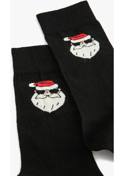 Yılbaşı Temalı Pamuklu Soket Çorap modelleri