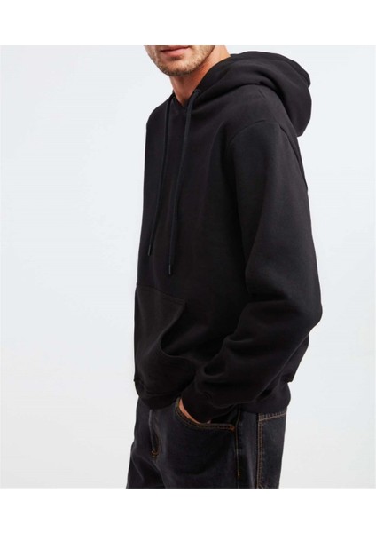 Erkek Kapüşonlu Kanguru Cepli Yumuşak Pamuklu Üç Iplik Kumaş Üst Kalite Sweatshırt modelleri