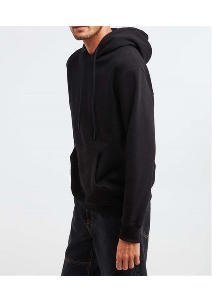 Erkek Kapüşonlu Kanguru Cepli Yumuşak Pamuklu Üç Iplik Kumaş Üst Kalite Sweatshırt indirimleri