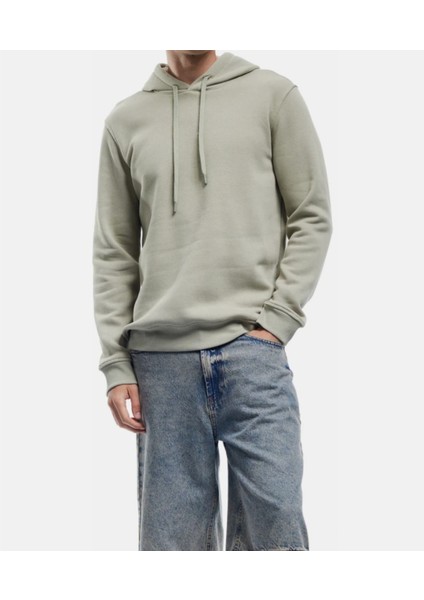 Erkek Kapüşonlu Kanguru Cepli Yumuşak Pamuklu Üç Iplik Kumaş Üst Kalite Sweatshırt fiyatları