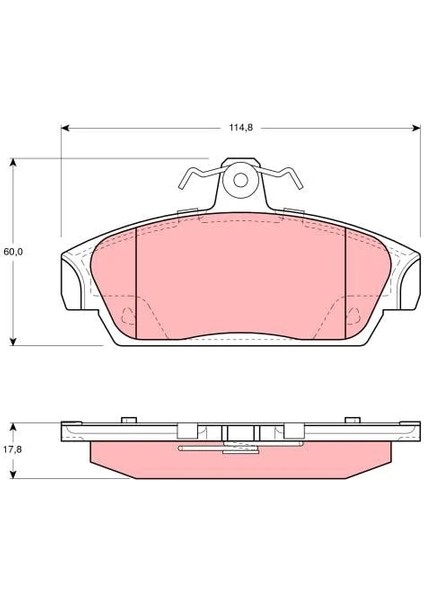 GDB859 - Fren Balatası Ön - Trw fiyatları