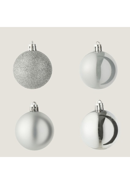 Sewa 40LI Yılbaşı Topu Seti Gümüş fiyatları