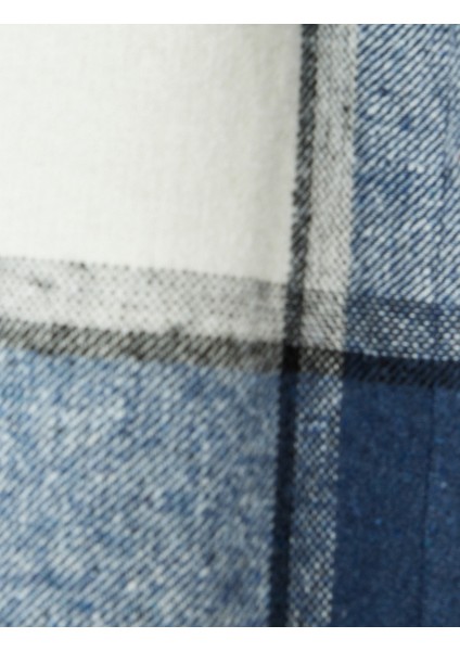 Kapüşonlu Cepli Oversize Uzun Kollu Oduncu Gömleği