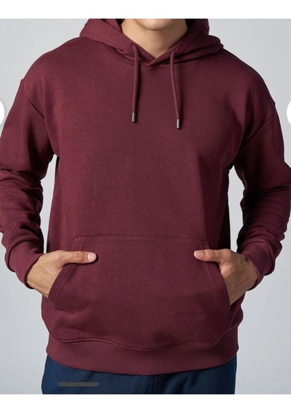 Erkek Kapüşonlu Kanguru Cepli Yumuşak Pamuklu Üç Iplik Kumaş Üst Kalite Sweatshırt modelleri