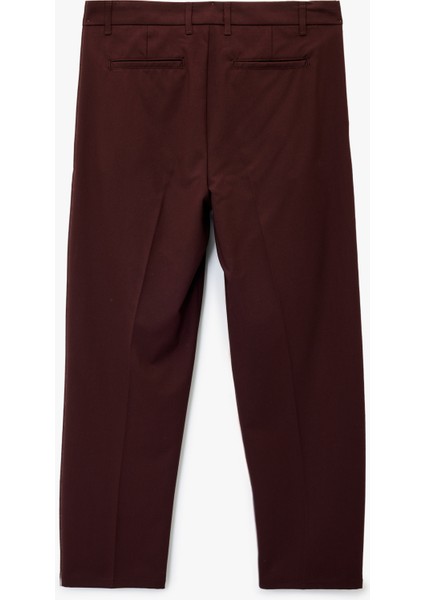 Rahat Kalıp Cepli Viskon Karışımlı Pileli Kumaş Pantolon fiyatları