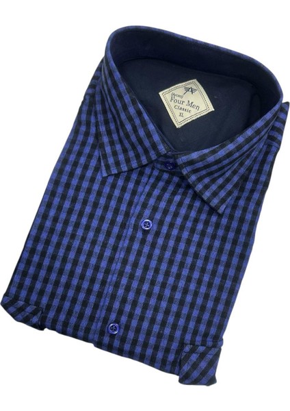 Klasik %100 Cotton Uzun Kollu Terletmeyen Kışlık Flanel Gömlek (Regular Kalıp) fiyatları