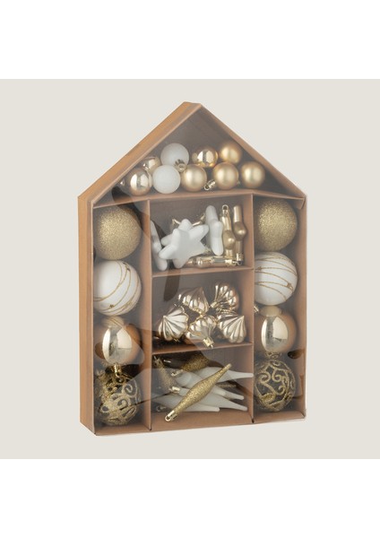 Cewa 50LI Yılbaşı Topu Seti Altın