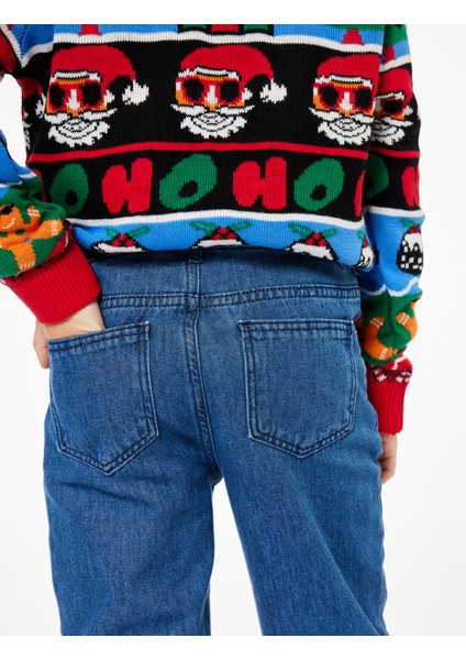 Pamuklu Rahat Kesim Denim Pantolon modelleri