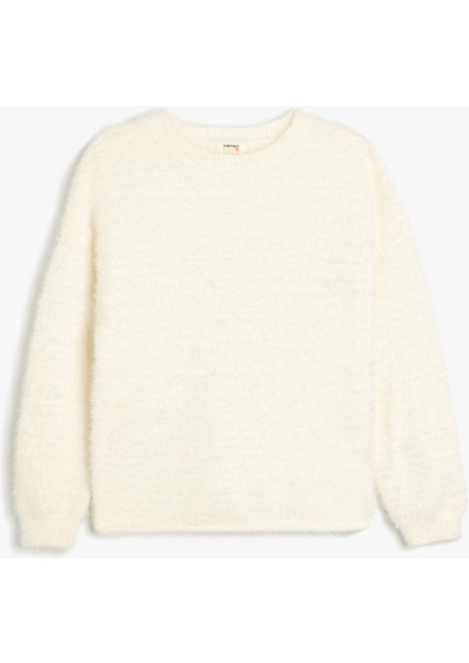 Basic Triko Kazak Uzun Kollu Bisiklet Yaka