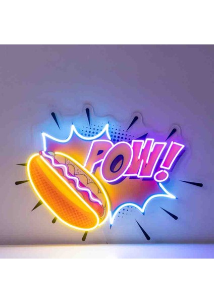 Neon LED Işıklı Pop Art Sanatsal Tablo