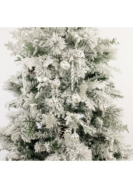 15 Adet 6 cm Noel Topu Çam Kozalaklı Lolipop Şeker Noel Ağacı Süslemesi (Yurt Dışından) fırsatları