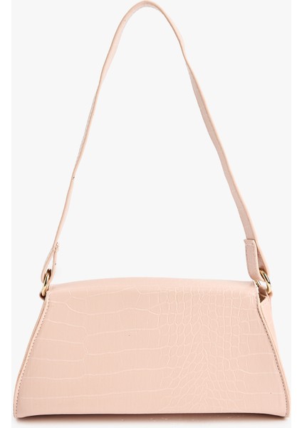 Timsah Derisi Görünümlü Kapaklı Askılı Omuz Çantası modelleri