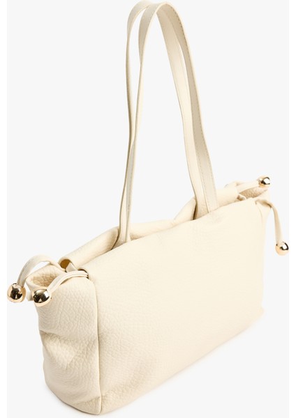 Suni Deri Metal Aksesuarlı Saplı Tote Çanta fiyatları