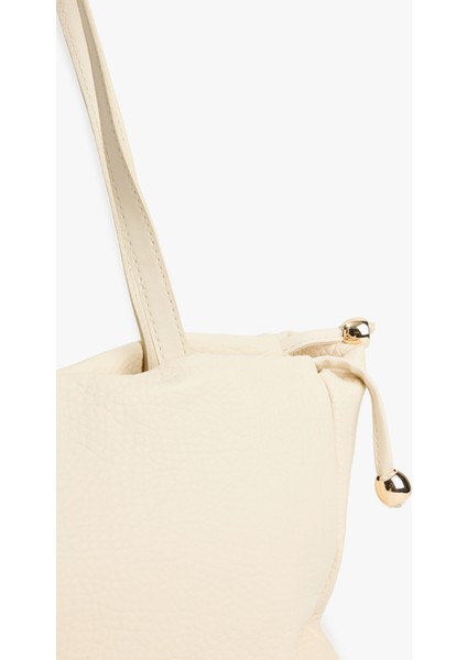 Suni Deri Metal Aksesuarlı Saplı Tote Çanta modelleri