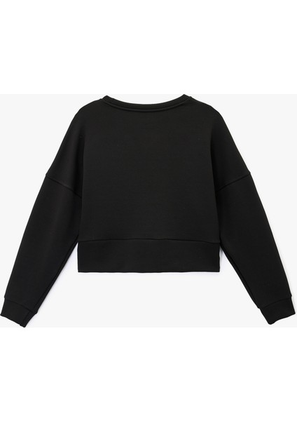 Uzun Kollu Bisiklet Yaka Oversize Spor Sweatshirt fiyatları