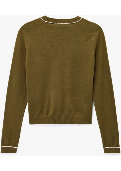 Kısa Kollu Bisiklet Yaka Triko Kazak fiyatları