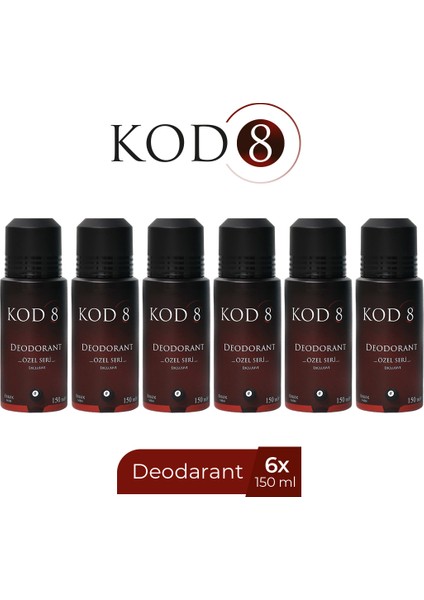 Erkek Bakım Deodorant 150 ml x 6