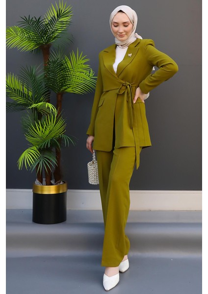 Asimetrik Taşlı Takım Yağ Yeşil fiyatları