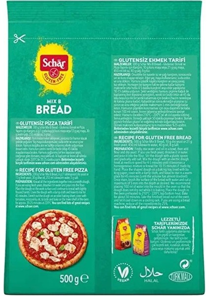 Mix B Glutensiz Ekmek Unu 500 gr (10 Adet) fiyatları