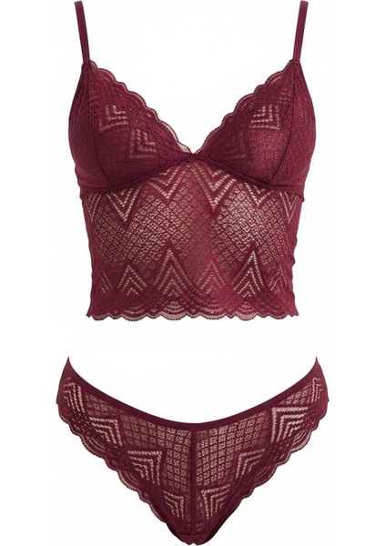 Dantel Detaylı Esnek Bralet & Slip Takımı modelleri