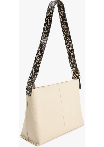 Suni Yılan Derisi Detaylı Fermuarlı Tote Çanta fiyatları