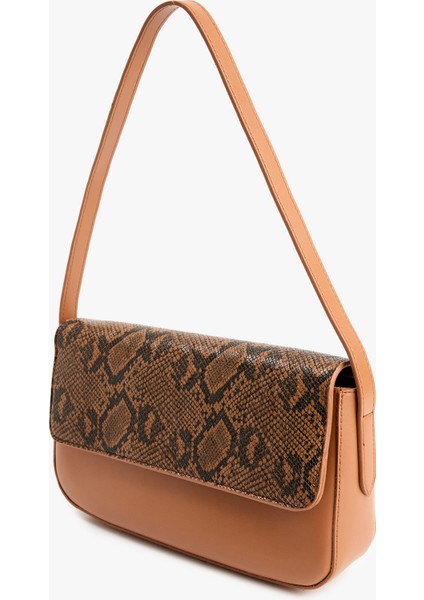 Suni Yılan Derisi Detaylı Askılı Omuz Çantası fırsatları