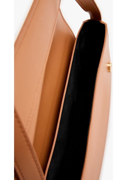 Suni Yılan Derisi Detaylı Askılı Omuz Çantası