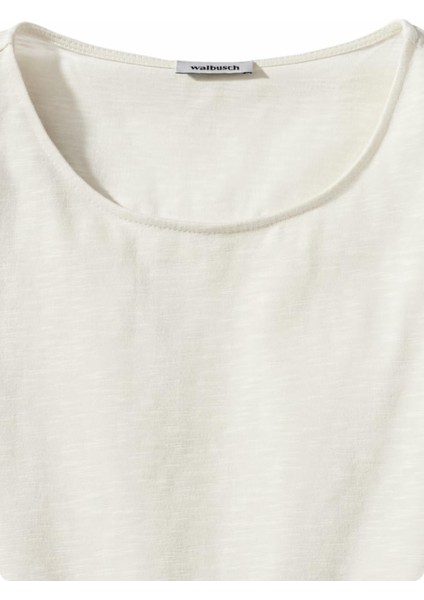 Walbusch 43-5957 / 890.947 / 280 Acık Yaka Kol Ucu Dantel Dıkıslı Kısa Kol Tsh fırsatları