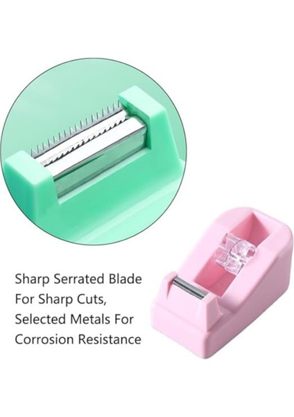 Mini Yapışkan Bant Rulo Kesme Aleti, Doldurulabilir 18X20 mm Ev Okul Ofisi Için Sarma Bandı Pembe fırsatları