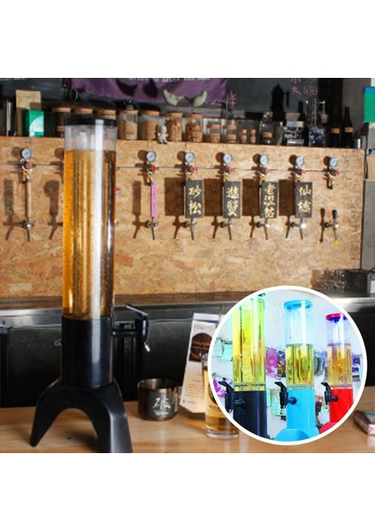 2x 1 5l Bira Dispenser Kulesi Buz Tüpü ve LED Hafif Açık Içecek Kulesi Dispenser Siyah (Yurt Dışından) modelleri