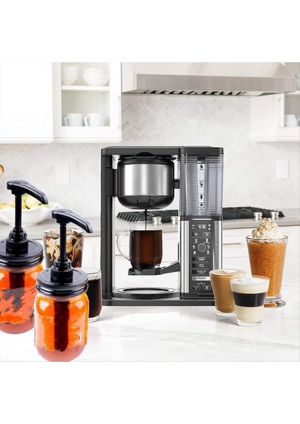 Şurup ve Sos Bal Dispenser Pompa Kapakları Hava Geçirmez ve Sızdıran Mutfak Gıda Sınıfı Kahve Şurup Dispenser Pompası 2 Paket (Yurt Dışından) modelleri