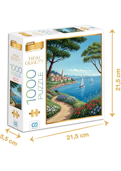 Sahil Yolu - 1000 Parçalı Puzzle - 48 x 68 cm