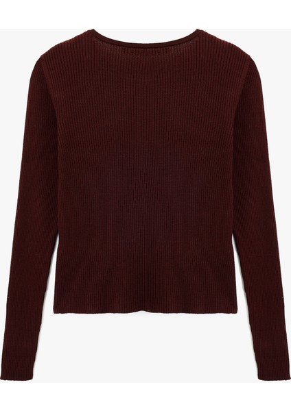 Slim Fit Uzun Kollu Düğmeli Bisiklet Yaka Triko Hırka fiyatları