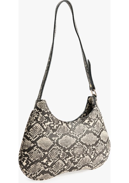 Askılı Yılan Derisi Görünümlü Omuz Çantası fiyatları