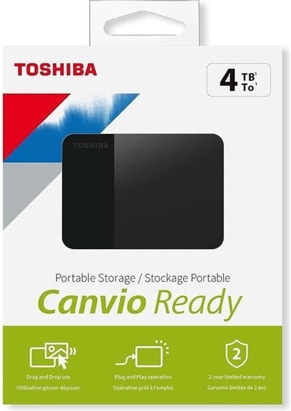 4TB Canvio Ready 2.5" Gen1 USB 3.2 Harici Harddisk (HDTP340EK3CA) fırsatları