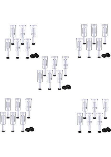 Fermantasyon Için Hava Kilidi Seti 100 Adet Silikon Grometler ve 6 Adet Plastik Hava Kilidi Korumak Için Şarap Yapmak (Yurt Dışından)