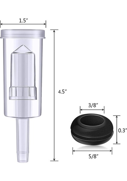 Fermantasyon Için Hava Kilidi Seti 100 Adet Silikon Grometler ve 6 Adet Plastik Hava Kilidi Korumak Için Şarap Yapmak (Yurt Dışından) fiyatları