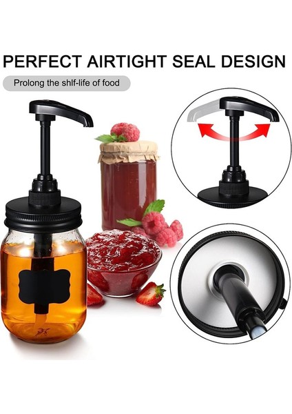 Canning Kavanoz Şurubu Dispenser Kahve Şurubu Dispenser Pompa Kapakları 16 Oz Düzenli Ağız Konserve Kavanmaları (Yurt Dışından) indirimleri