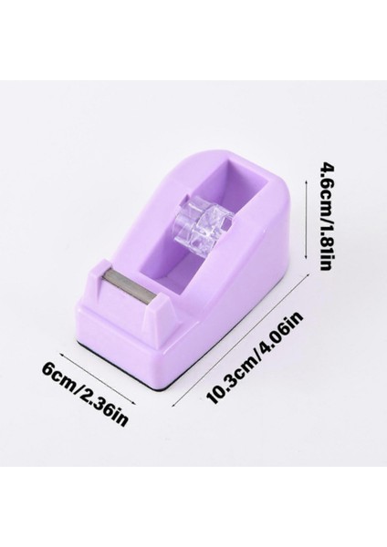 Mini Yapışkan Bant Rulo Kesme Aleti, Doldurulabilir 18X20 mm Ev Okul Ofisi Için Sarma Bandı Mor modelleri